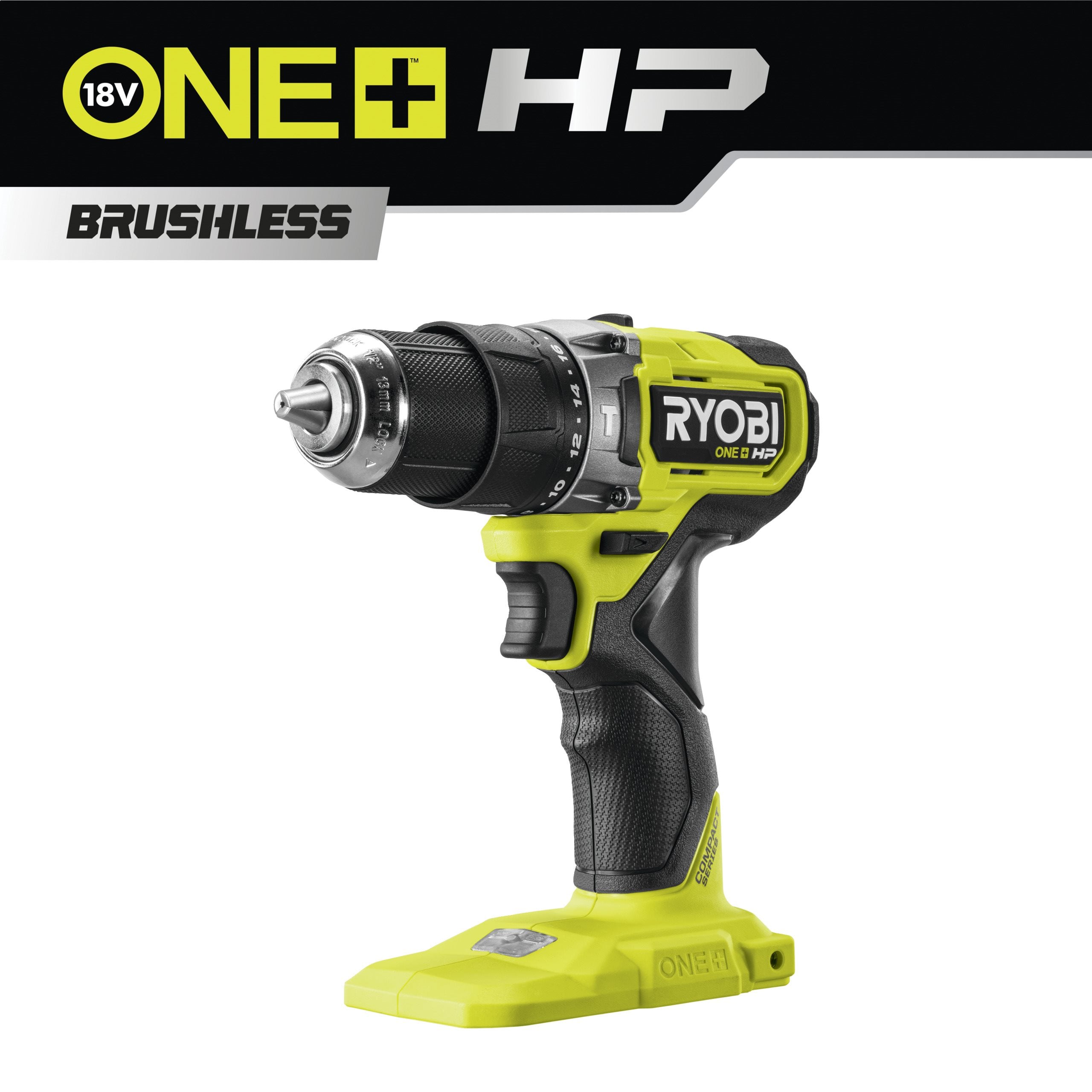 18v One+&amp;trade; Hp Compact Cordless Brushless Combi Drill (bare Tool)