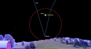 moon mars occultation