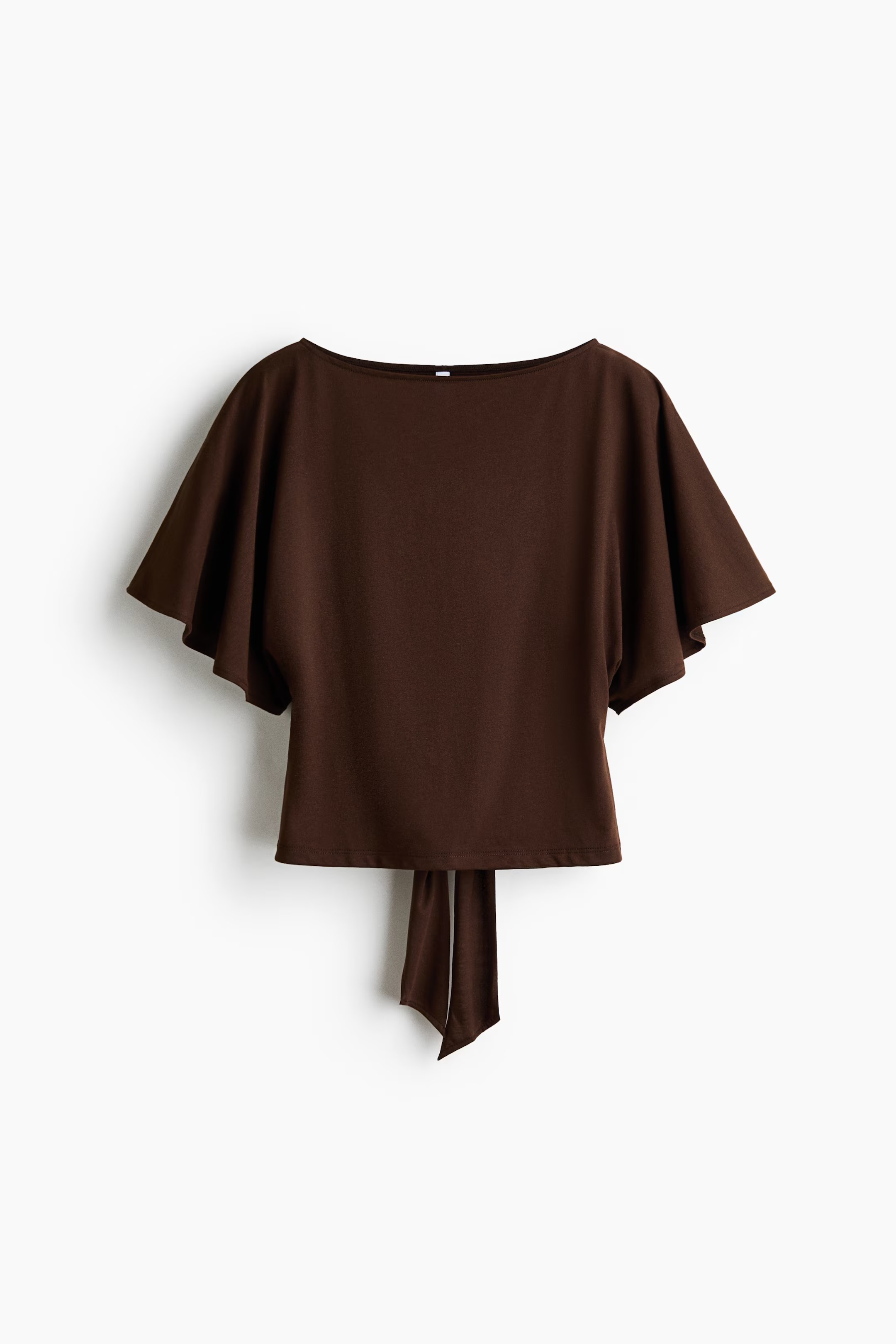 H&amp;amp;M, Tie-Back Boat-Neck Top