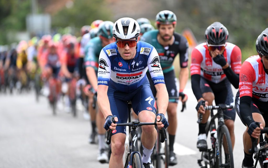 LAGOS PORTUGAL FEBRUARY 15 Casper Pedersen of Denmark and Team Soudal QuickStep competes during the 49th Volta ao Algarve em Bicicleta 2023 Stage 1 a 2002km stage from Portimo to Lagos VAlgarve2023 on February 15 2023 in Lagos Portugal Photo by Tim de WaeleGetty Images