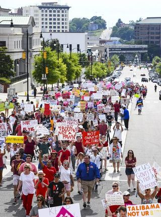 March For Reproductive Freedom Held In Response To New Alabama Abortion Law