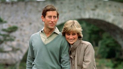 Princess Diana and Prince Charles Holding Hands And Smiling As They Pose During A Honeymoon Photocall