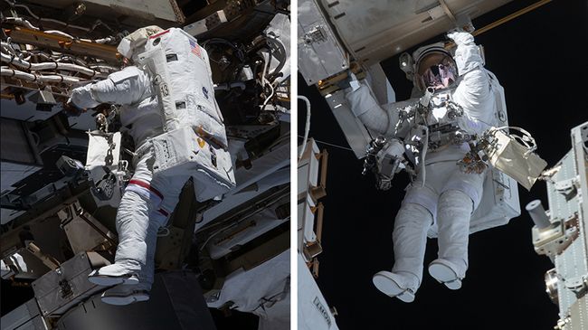 Spacewalking Astronauts Complete A Space Station Battery Upgrade Years ...