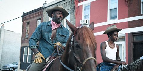 Idris Elba and Caleb McLaughlin in Concrete Cowboy 