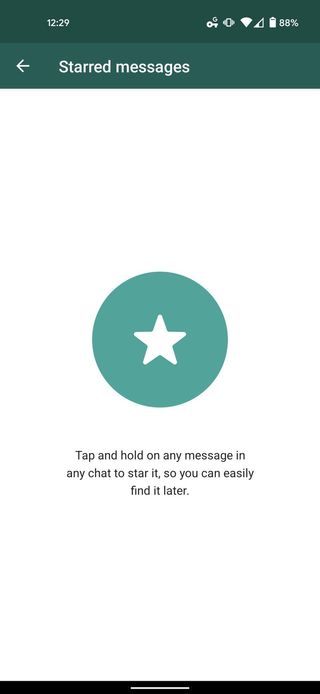 View Starred Whatsapp Messages
