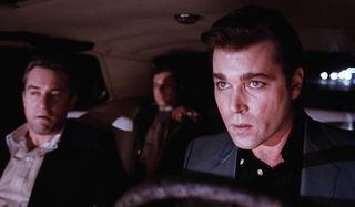 Ray Liotta, Robert De Niro and Joe Pesci take a ride with a body in the trunk in Goodfellas