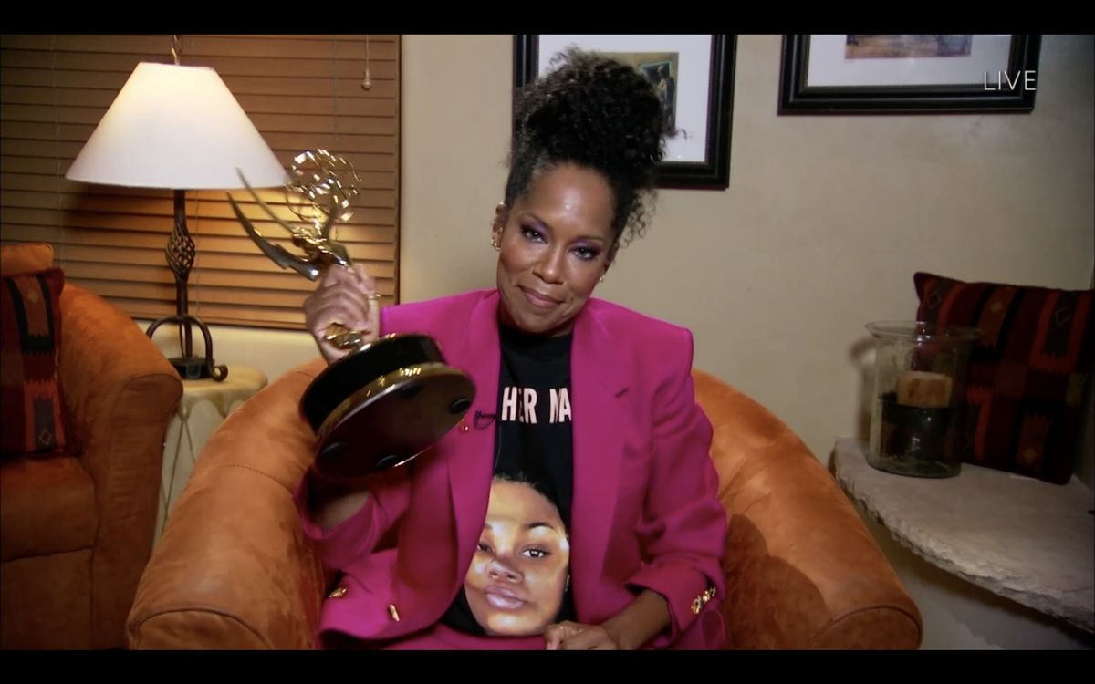 Regina King takes home an Emmy for Outstanding Lead Actress in a Limited Series or Movie for her role in &#039;Watchmen&#039;