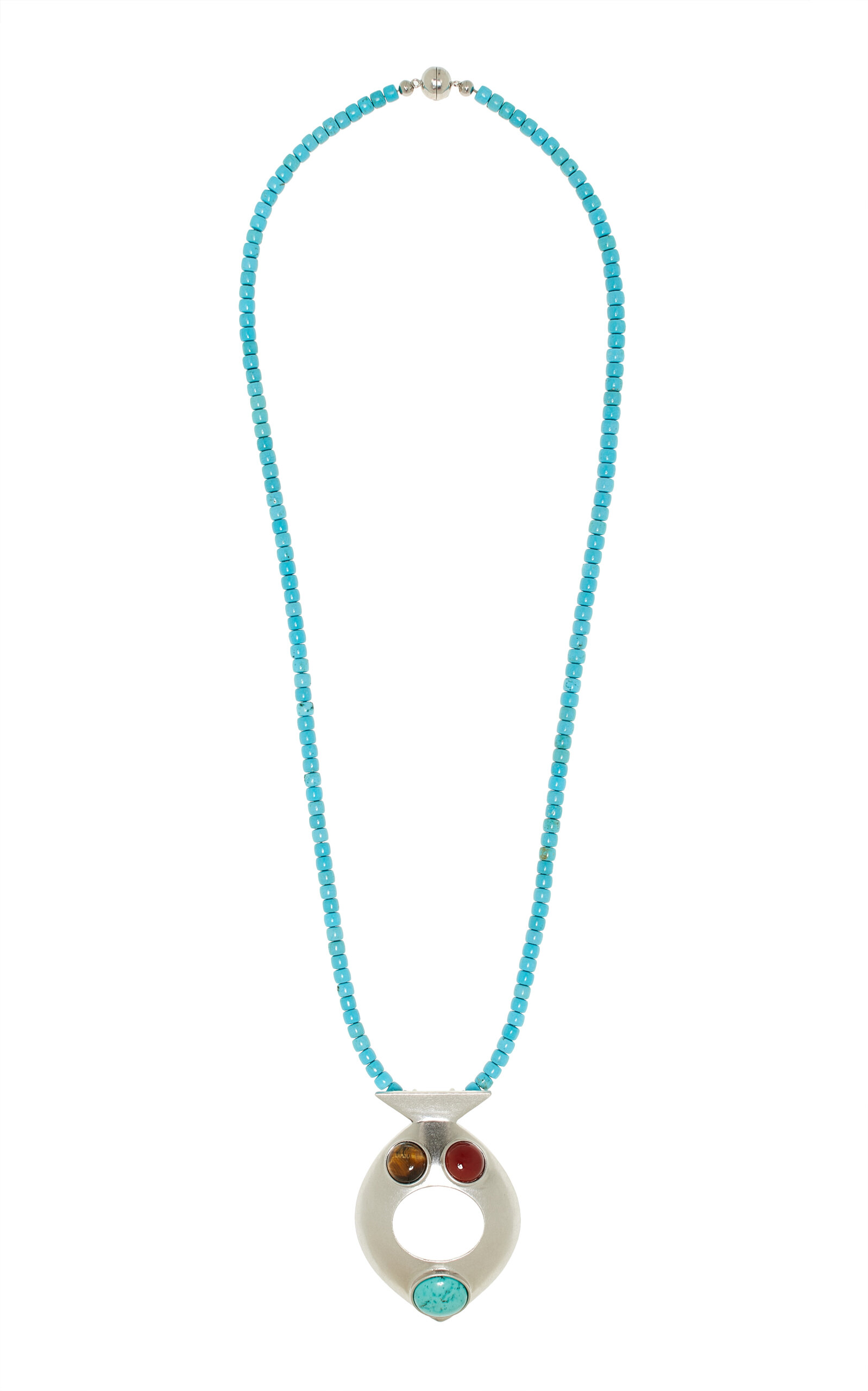 Exclusive Pesce Rhodium-Plated Multi-Stone Necklace
