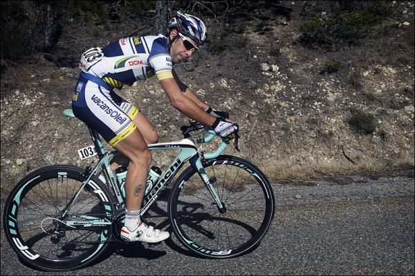 Thomas De Gendt (Vacansoleil-DCM) en route to victory in stage 7 at Paris-Nice.