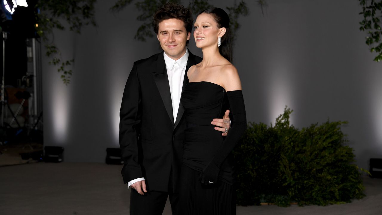 Brooklyn Beckham and Nicola Peltz attend the 2nd Annual Academy Museum Gala at Academy Museum of Motion Pictures on October 15, 2022 in Los Angeles, California