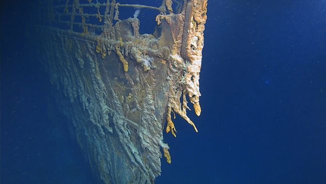 The bow of the Titanic