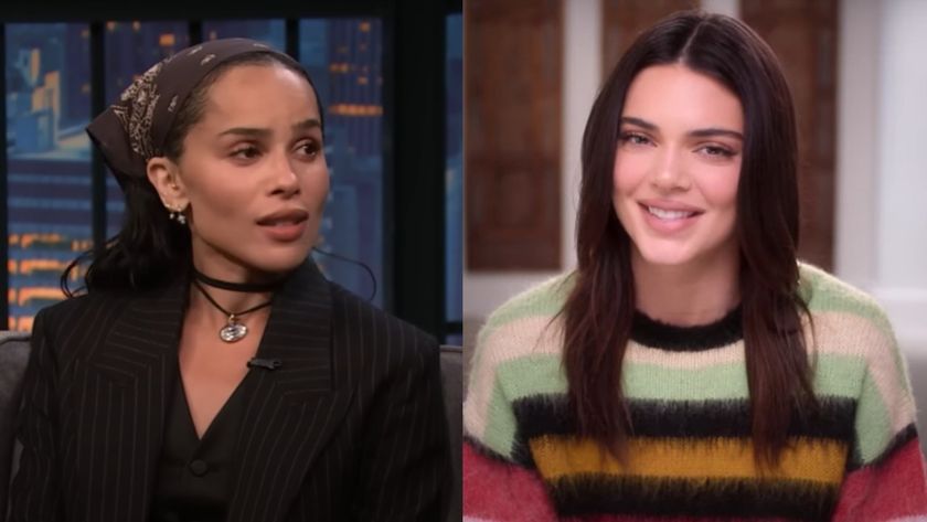 Zoe Kravitz on Late Night with Seth Myers/Kendall Jennar on The Kardashians