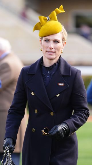 Zara Tindall on day one of the 2025 Cheltenham Festival at Cheltenham Racecourse