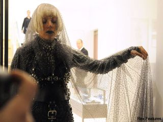 Lady Gaga - black, veil, gothic, bride, digital, death, corpse, style, Chanel, love or hate?, Marie Clarie