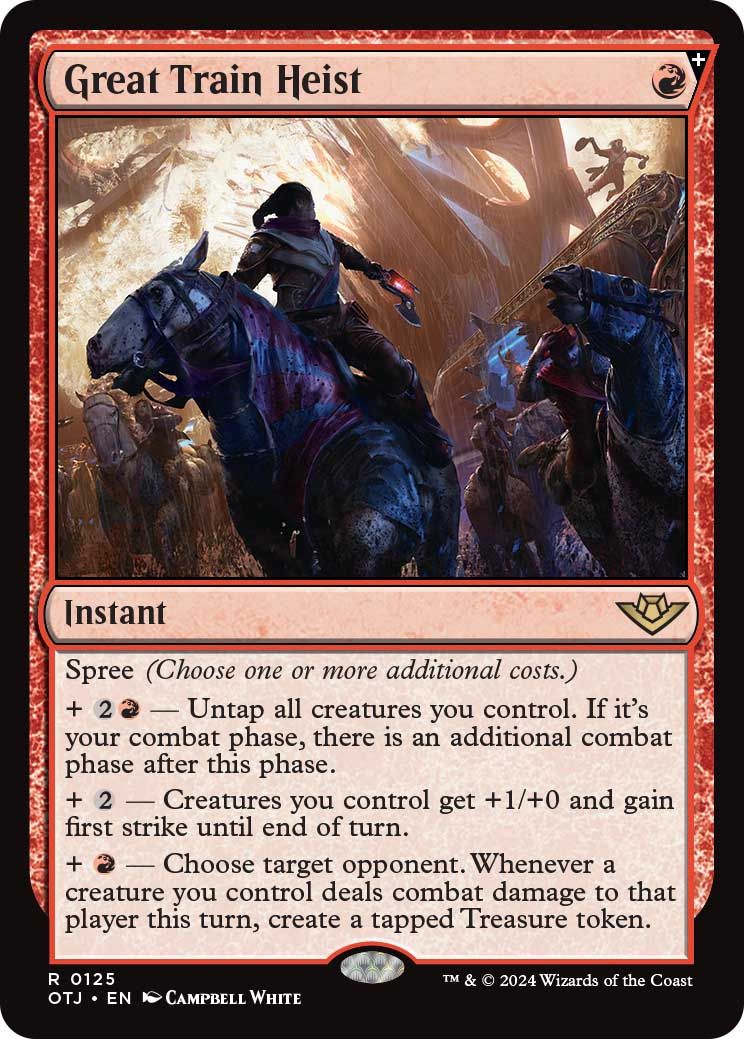 Great Train Heist Outlaws MTG card