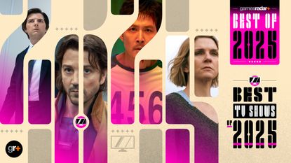 Year in Review: The Best of 2025 main listing image for the Best TV Shows of 2025 featuring images of Severance, Andor, Squid Game, and Pluribus