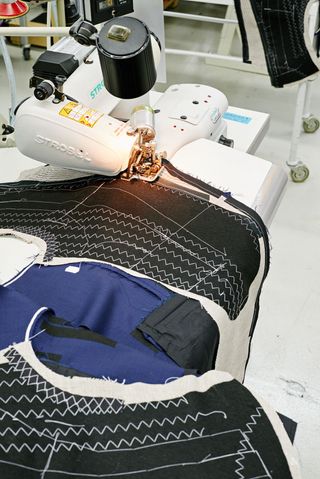 The latest laser and sewing technology mimics handcraft techniques with flawless results, limiting the chance of human errors