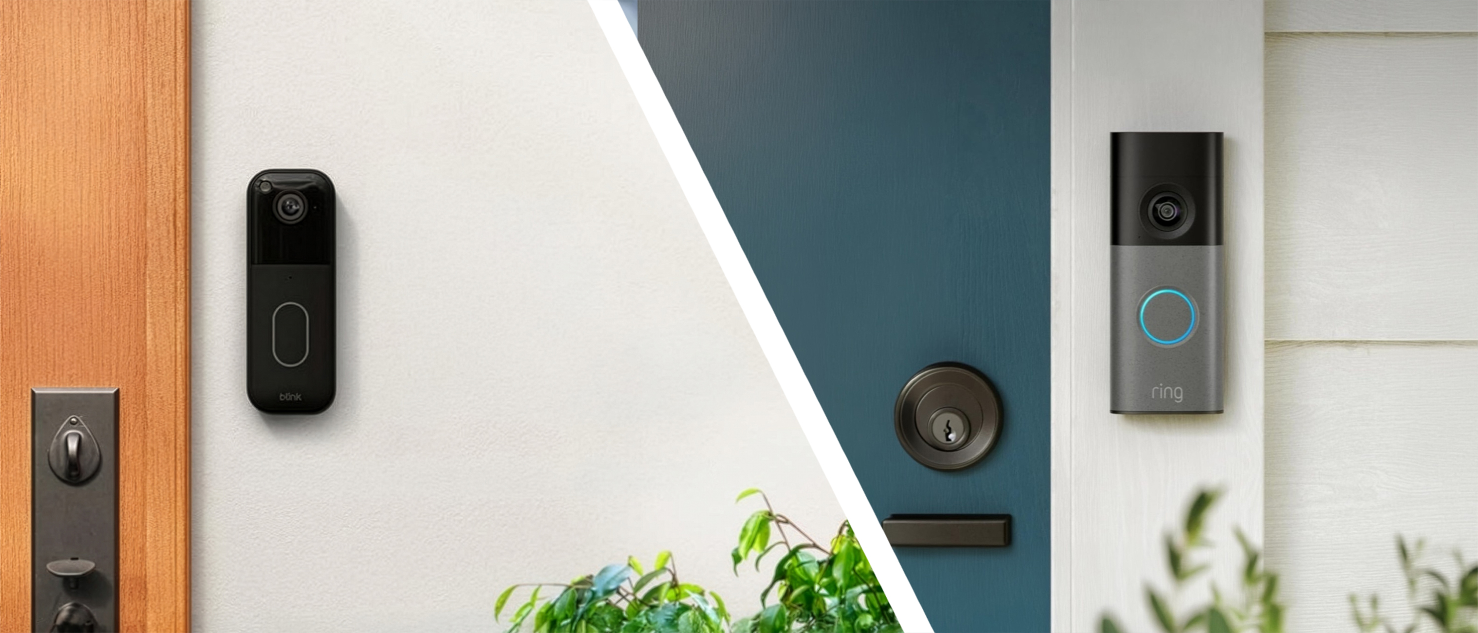 Ring doorbell and Blink doorbell