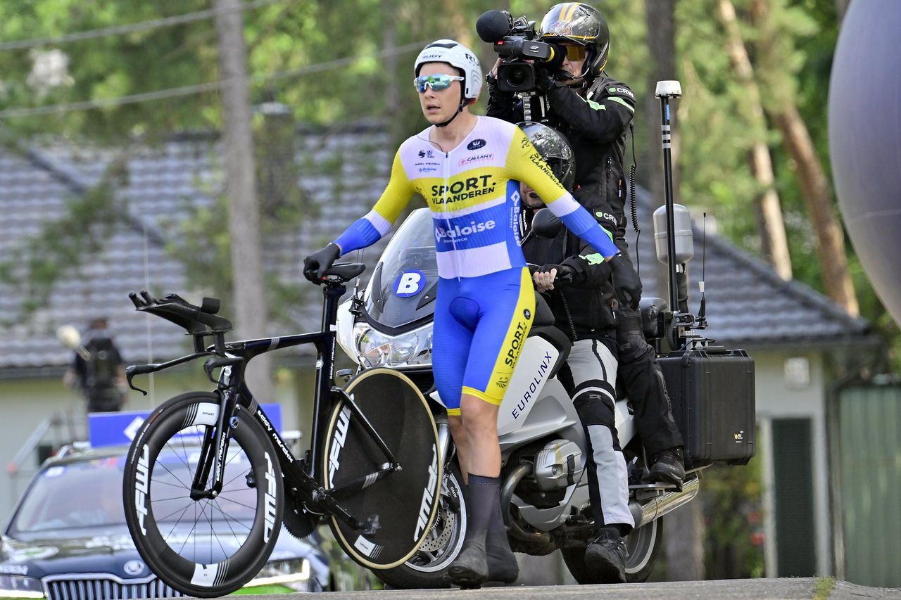 Baloise Belgium Tour 2022 91st Edition 3rd stage ScherpenheuvelZichem 118 km 17062022 Rune Herregodts BEL Sport Vlaanderen Baloise photo Peter De VoechtPNSprintCyclingAgency2022