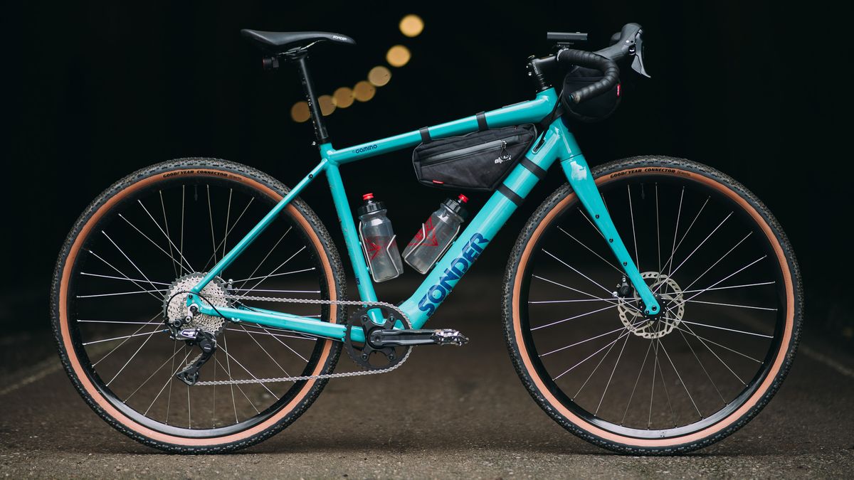 Side on view of the Sonder El Camino electric gravel bike details