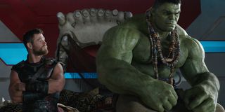 Thor and Hulk chatting in Thor: Ragnarok