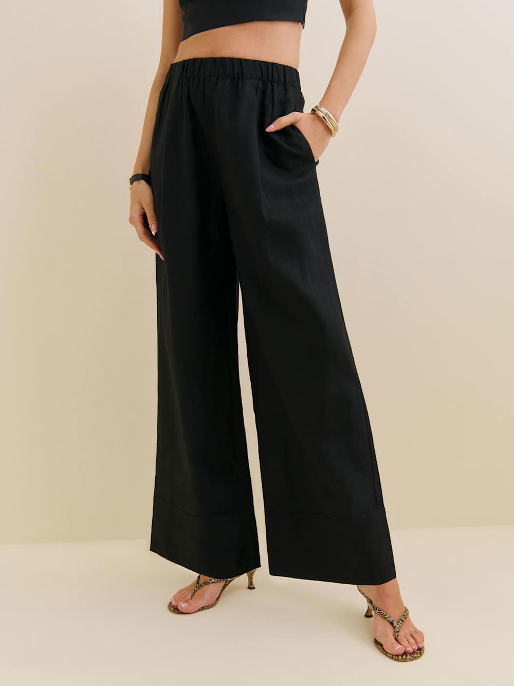 Fernando Linen Wide Leg Pant