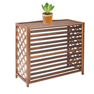 Heat Pump Cover Solid Wood Anti-Corrosion Privacy Screen