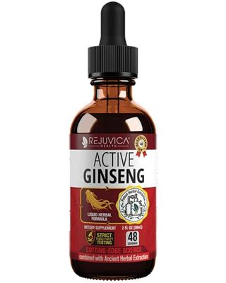 Active Ginseng Korean Red Panax Ginseng With Natural Ginsenosides - All-Natural Advanced Liquid Solution for 2x Absorption - Supports Healthy Energy, Vitality, Mood and More