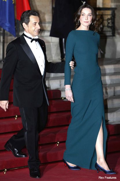 Carla Bruni-Sarkozy in Roland Mouret - Fashion News - Marie Claire