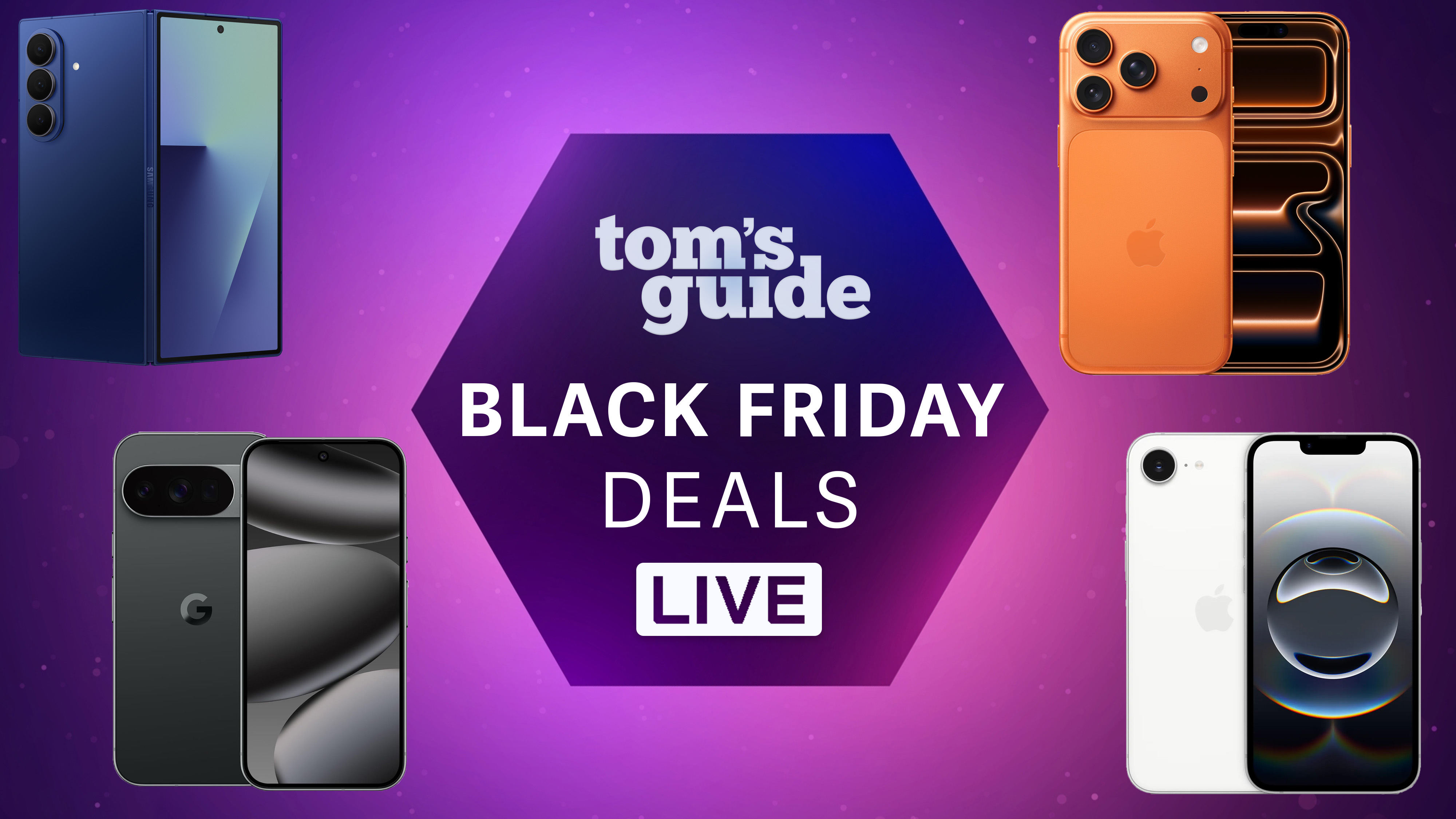 Tom's Guide Black Friday phone deals live with Galaxy Z Fold 7, iPhone 17 Pro, Pixel 10 Pro and iPhone 16e