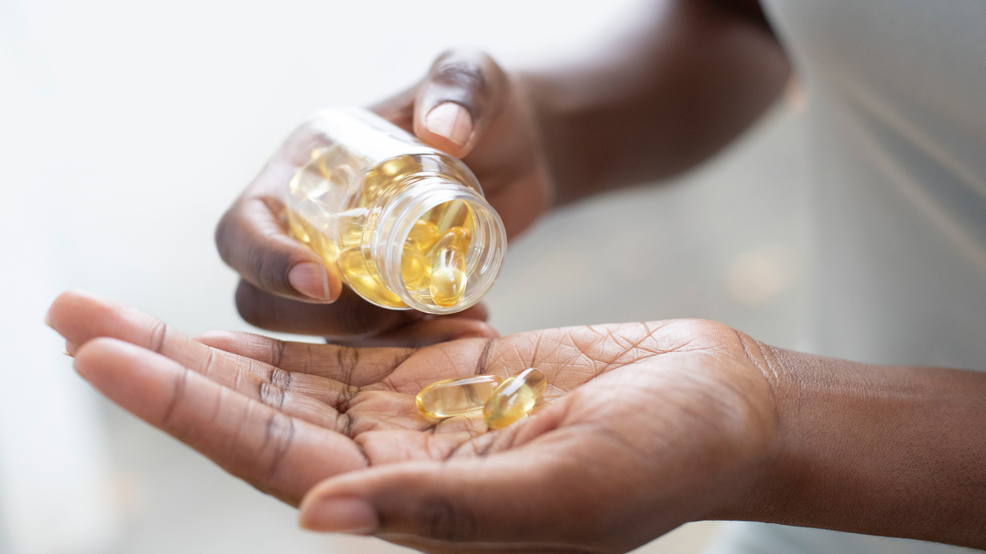 woman taking supplements