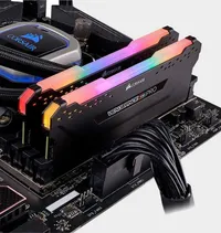 Corsair Vengeance RGB Pro 16GB DDR4-3000 | $69.99 at Newegg
If you like some RGB with your RAM, this kit is only a few bucks more than the non-RGB Vengeance kit from a few blocks above. As it pertains to RAM, this is 'light' spending, folks (ba-dum tish!). (Expired)