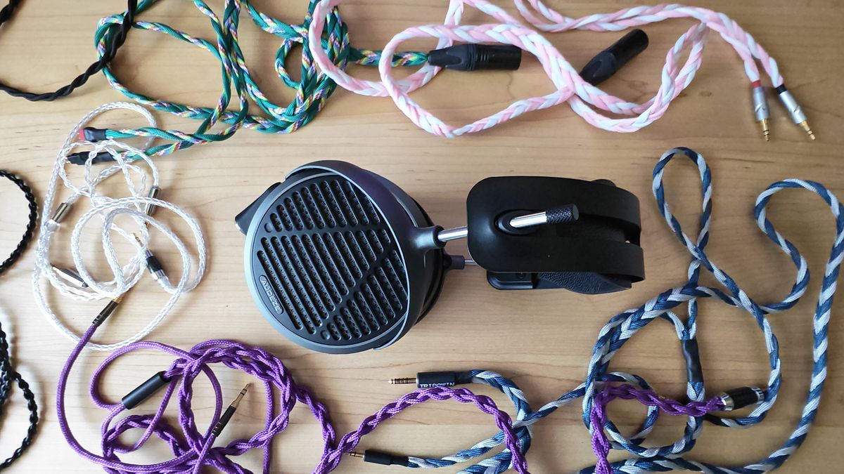 The Audeze MM-500 headphone on desktops around the house.