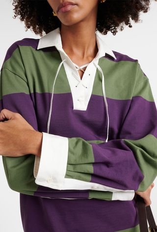 Sweatshirt Katun Campuran Colorblocked Dries Van Noten