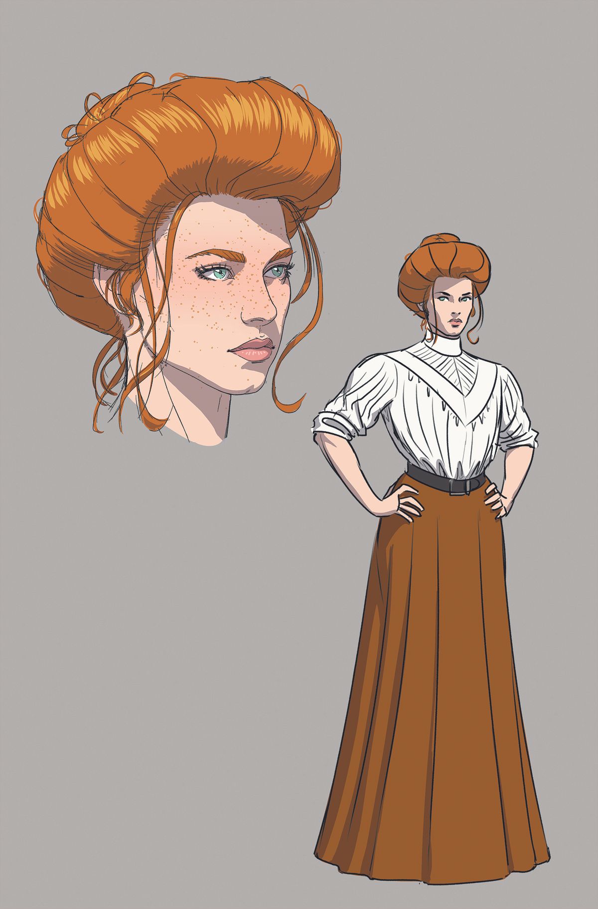 Character designs from One For Sorrow