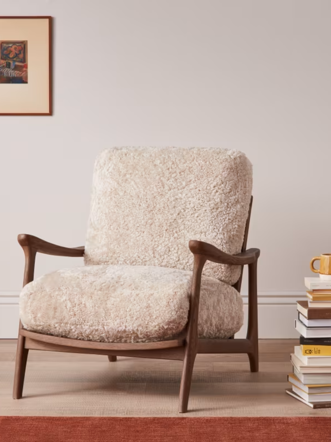 A sheepskin accent chair from Loaf