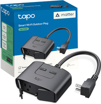 Tapo Smart Wi-Fi Outdoor Plug with Matter: was $30 now $19 @ Amazon