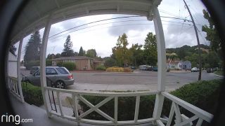 A screenshot from a Ring camera showing its field of view