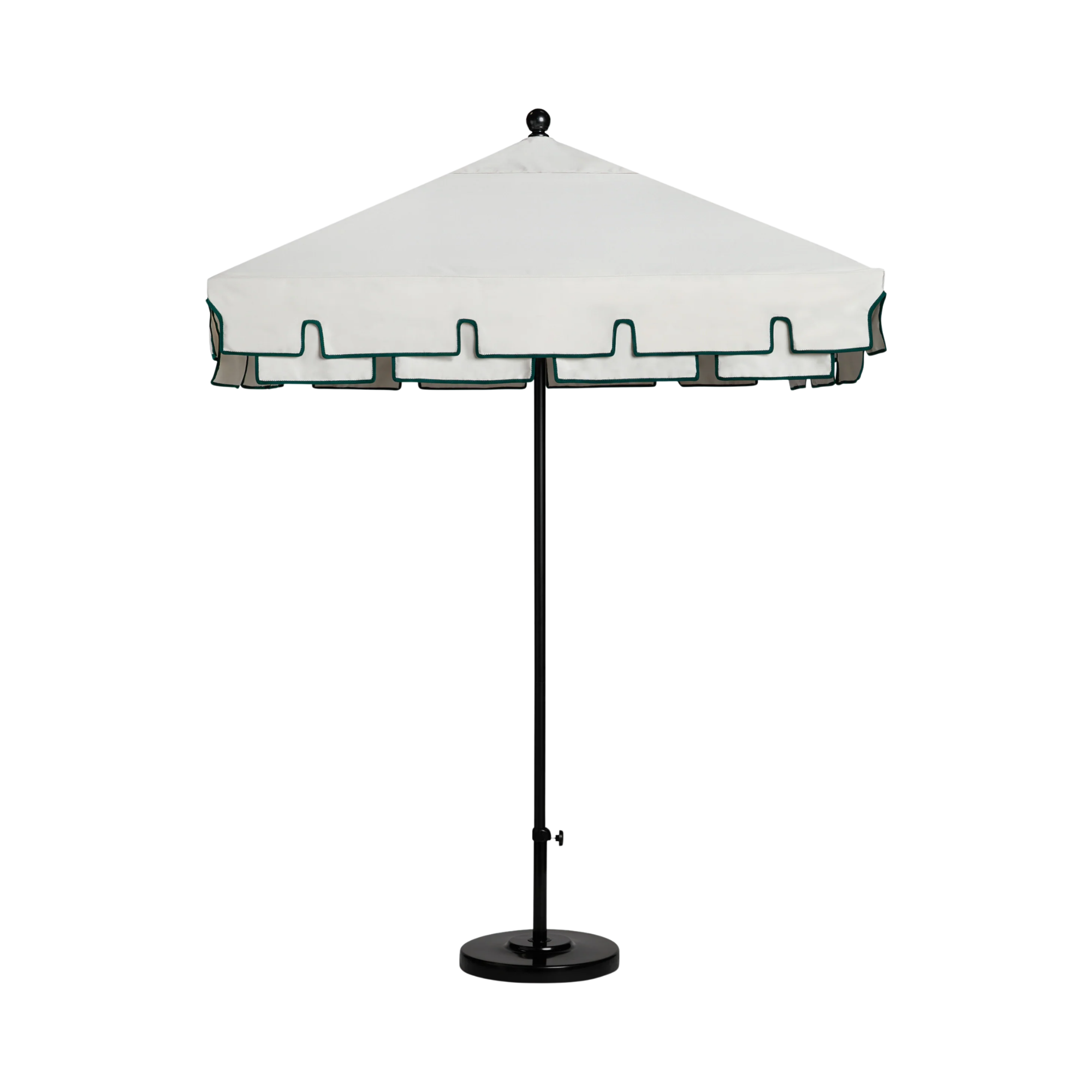 a white outdoor umbrella