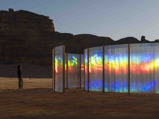 Desert X AlUla 2024 installations in the landscape