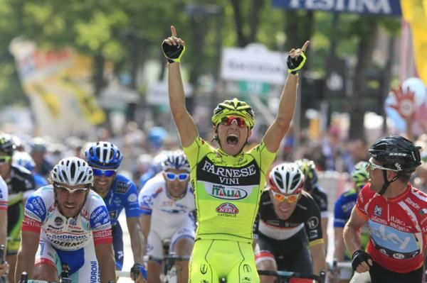 Andrea Guardini (Farnese Vini-Selle Italia) answered his critics in devastating fashion