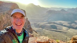 Paul Hooge takes a break on the South Kaibab Trail