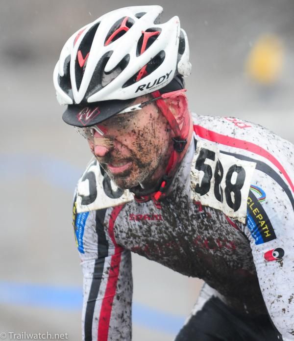 Murray Swanson with one lap to go
