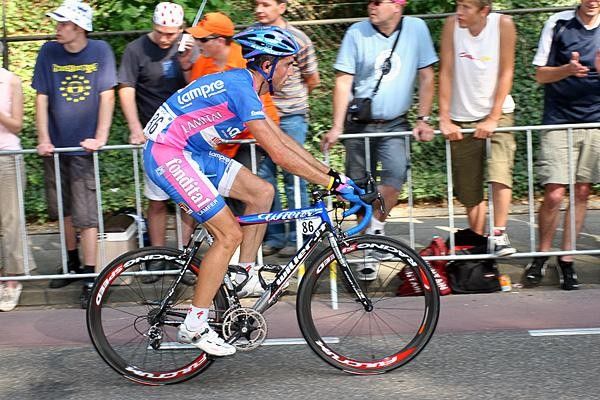 Daniele Righi (Lampre-Fondital) looks a bit tired
