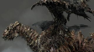 Dark Souls' Undead Dragon concept art