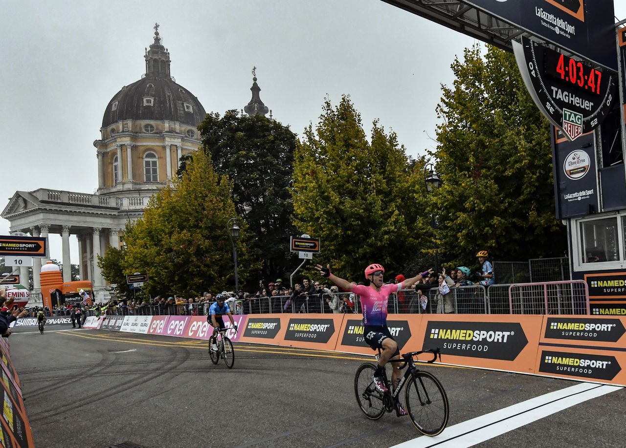 Milano Torino 2019 100th Edition Magenta Torino Superga 179 km 08102019 Michael Woods CAN EF Education First Alejandro Valverde ESP Movistar Team photo Tommaso PelagalliBettiniPhoto2019