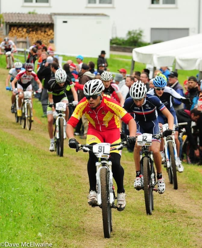 Jovan Jovanoski (Former Yugoslav Republic) passing the pits