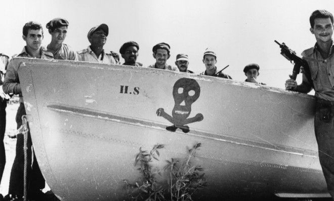 Castro&amp;#039;s soldiers at Playa de Giron, Cuba, after thwarting the ill-fated U.S.-backed Bay of Pigs invasion in 1961.