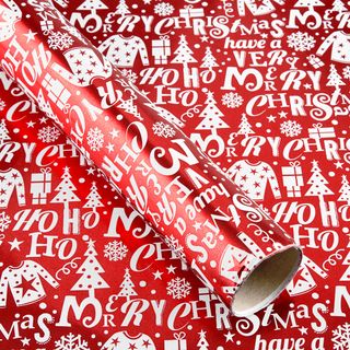 Poundland luxury foil merry Christmas gift wrap