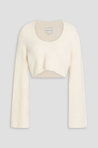 Chante Cropped Ribbed Cashmere Sweater